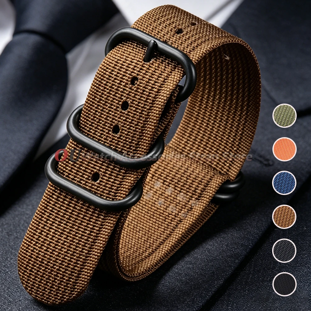 20mm 22mm 18mm 24mm Nylon Watch Strap for Omega Strap Canvas for Rolex for Seiko Sport Watch Strap Men Women Army Watch Bracelet