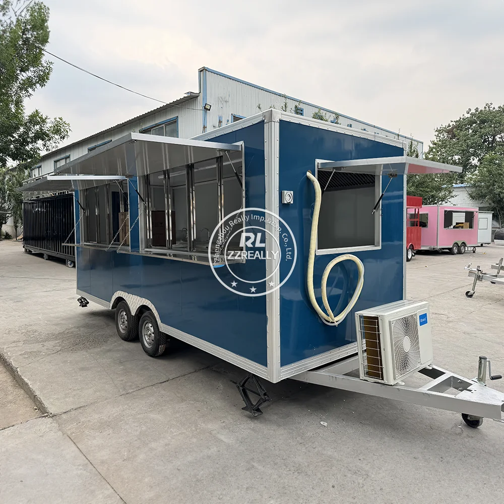 Mobile Food Truck Snack Ice Cream Truck Crepe Bakery Donut Dessert Trailer Remolque Food Kiosk