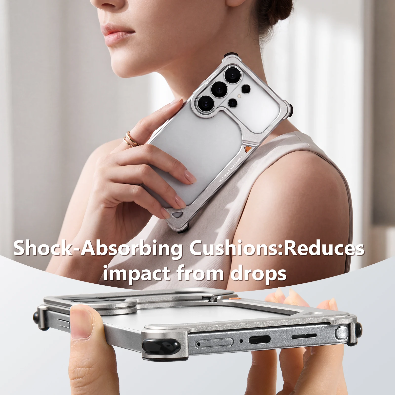 

Oatsbasf Simple Phone Case for Samsung Galaxy S26 Ultra " 9 " Shape Stand Phone Cover with 90° Adjustable Stash Camera Kickstand