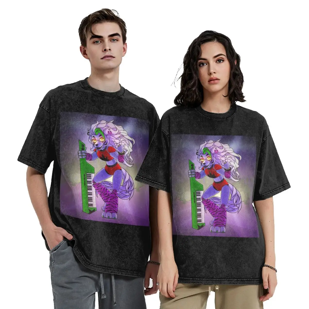 تي شيرت Roxanne Wolf Hip Hop بأكمام قصيرة تي شيرت مغسول تي شيرت كاجوال للرجال والنساء