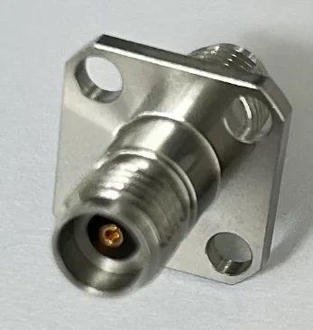 2.92-KFK, millimeter wave adapter, 40G, stainless steel, 2.92mm four hole flange