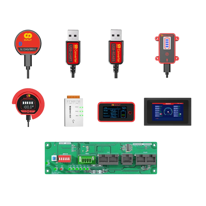 Daly Smart BMS lifepo4 Li-ion Akcesoria 3s-24s 30A-500A 4s 8s 16s Ekran Dotykowy LCD i CAN BUS oraz PŁYTA OŚWIETLENIA — zdjęcie produktu 7