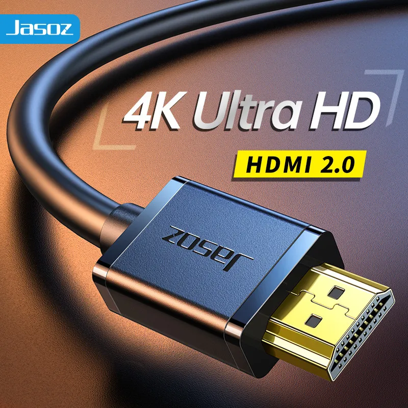 Jasoz 4K HDMI-Compatible Cable for Xiaomi TV Box PS5 PS4 High Speed 4K@60Hz HDMI 2.0 Cable eARC Dynamic HDR 0.5m 1m 2m 3m 5m