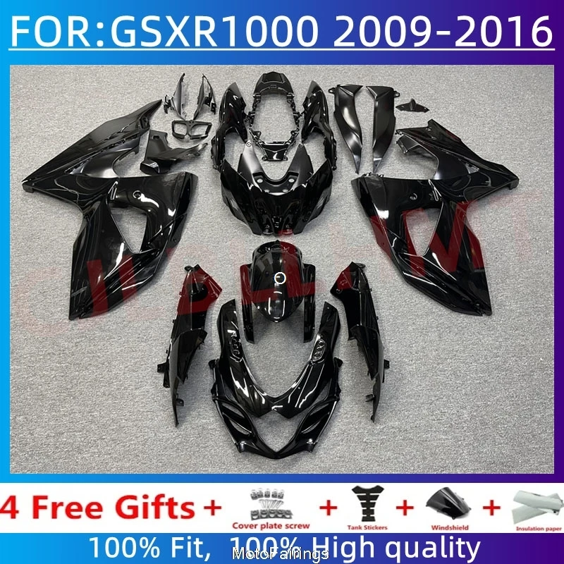 Motorcycle Fairing Kit for 2009-2016 SUZUKI GSXR1000 GSXR 1000 GSX-R1000 2010 2011 2012 2013 2014 2015 K9 Fairings set black