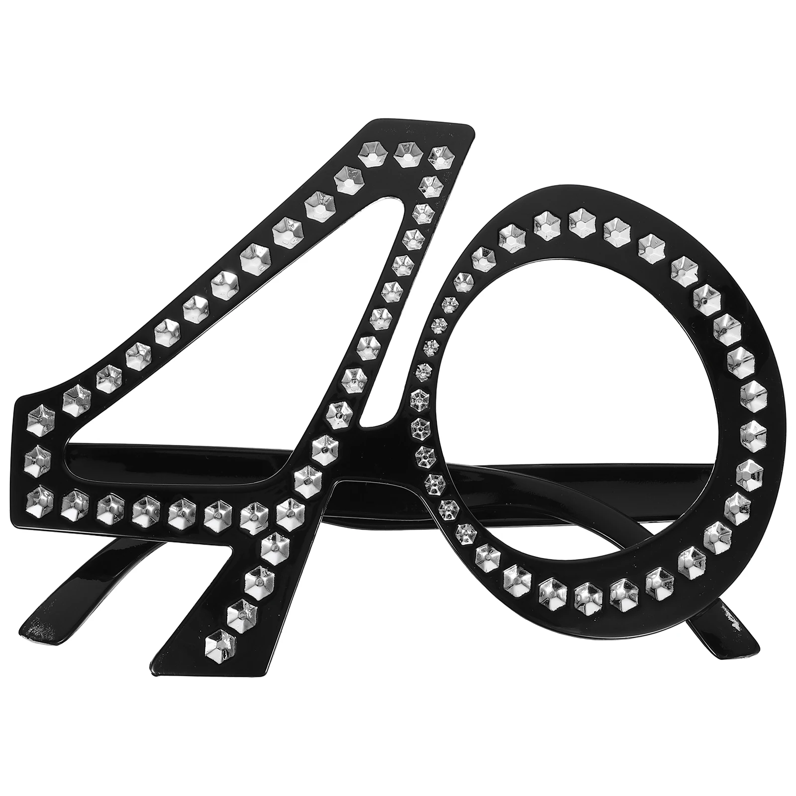 

Glitter Number Birthday Eyeglasses 40Th Party Photo Booth Prop Reusable Decorative Glasses Novelty Party Favors Costume