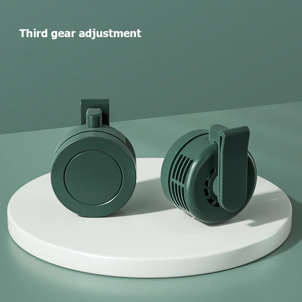 Electric Air Cooling Fan 3 Speeds Mini Fan Portable Waist Clip On Fan USB Charging for Outdoor Home Working