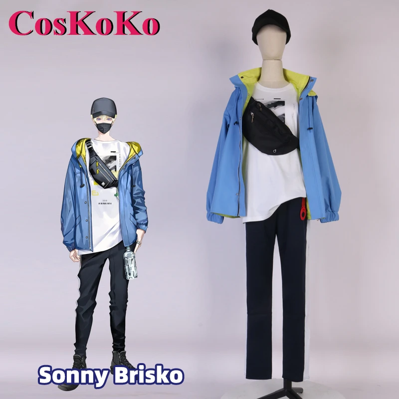 CosKoKo Sonny Brisko Cosplay Anime VTuber Noctyx Costume Fashion Handsome New Uniform Unisex Halloween Party Role Play Clothing