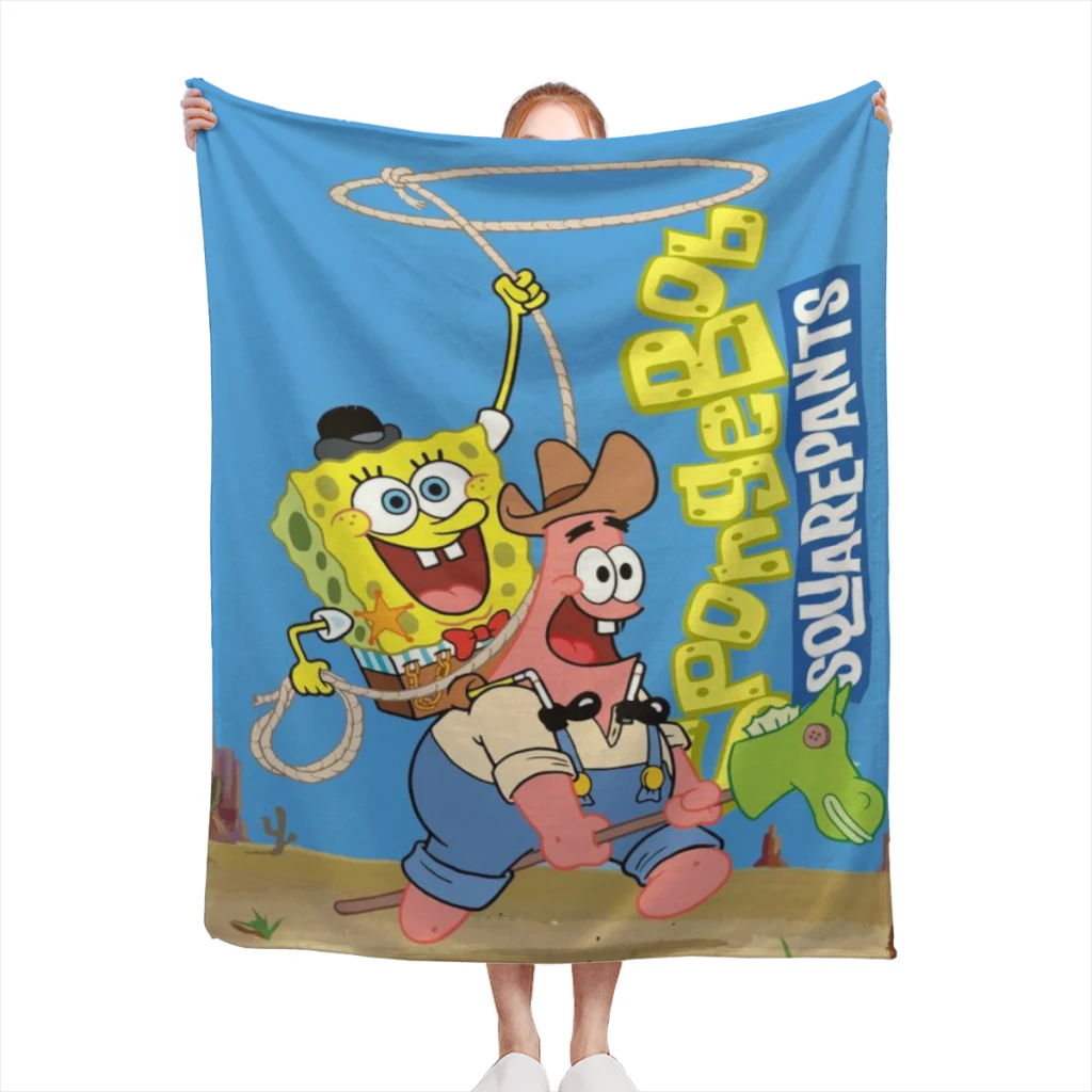 

SpongeBob blankets Warm Flange blankets Soft and comfortable blanket picnic blanket