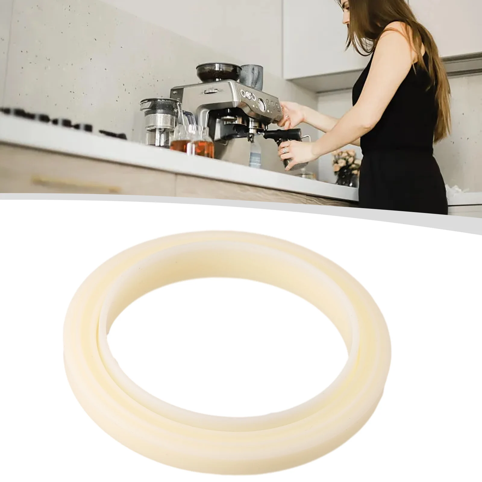 Brand New Seal O-rings Accessories Silicone Steam Ring 54MM Accessories Beige Coffee Machine For Breville Seal O-Rings