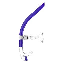 Silicone Snorkel Respiração Tubo, Formação Profissional Boquilha, Equipamento Subaquático, Acessório de Mergulho, Frente Cabeça, Novo