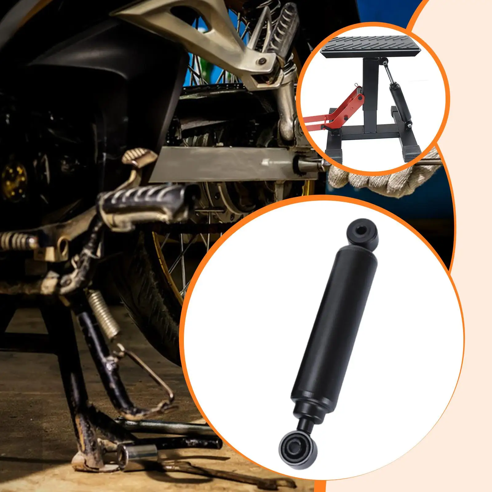 

Motorcycle Jack Stand Hydraulic Rod Metal PU Smooth Lifting Replacement Part for Motorbike Mechanical Tools Kit