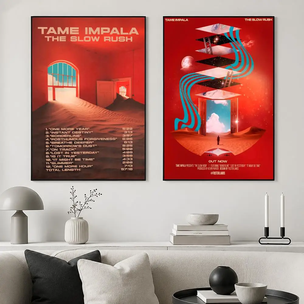 Band T-tame Impala Poster Bedroom and living room posters, canvas paintings, wall art, home decoration