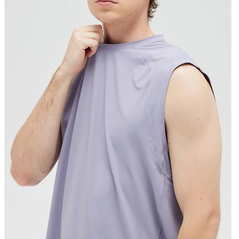 Instant Cooling Fabric for Summer Workouts Men's Summer Outdoor Casual Sleeveless Sports Tank Top