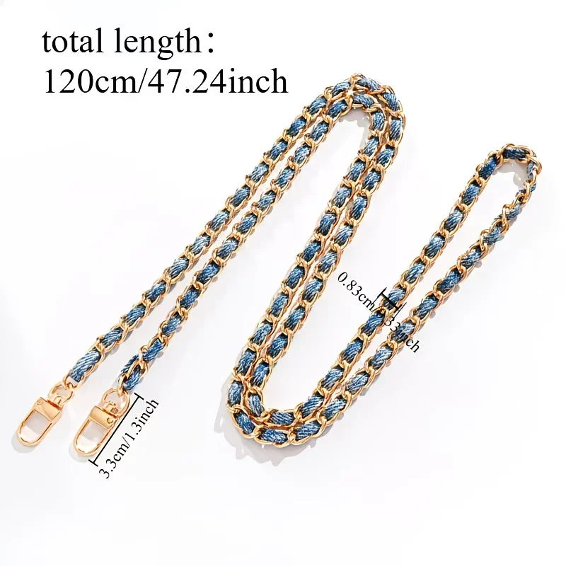 1PC Denim Crossbody Strap, Multi-Use as Phone Lanyard & Bag Chain, Durable & Colorfast, Perfect Gifts for Friends