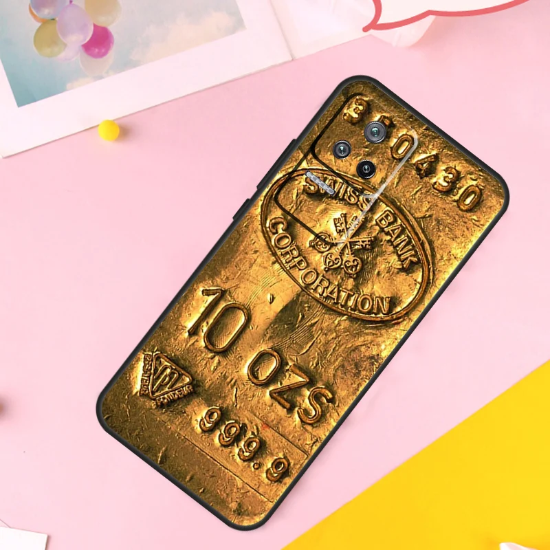 Switzerland Fine Gold Case For Xiaomi 13 14 Ultra 12 Lite 11T 12T 13T Pro POCO M6 Pro X6 X5 X3 F3 F5 M5s Cover