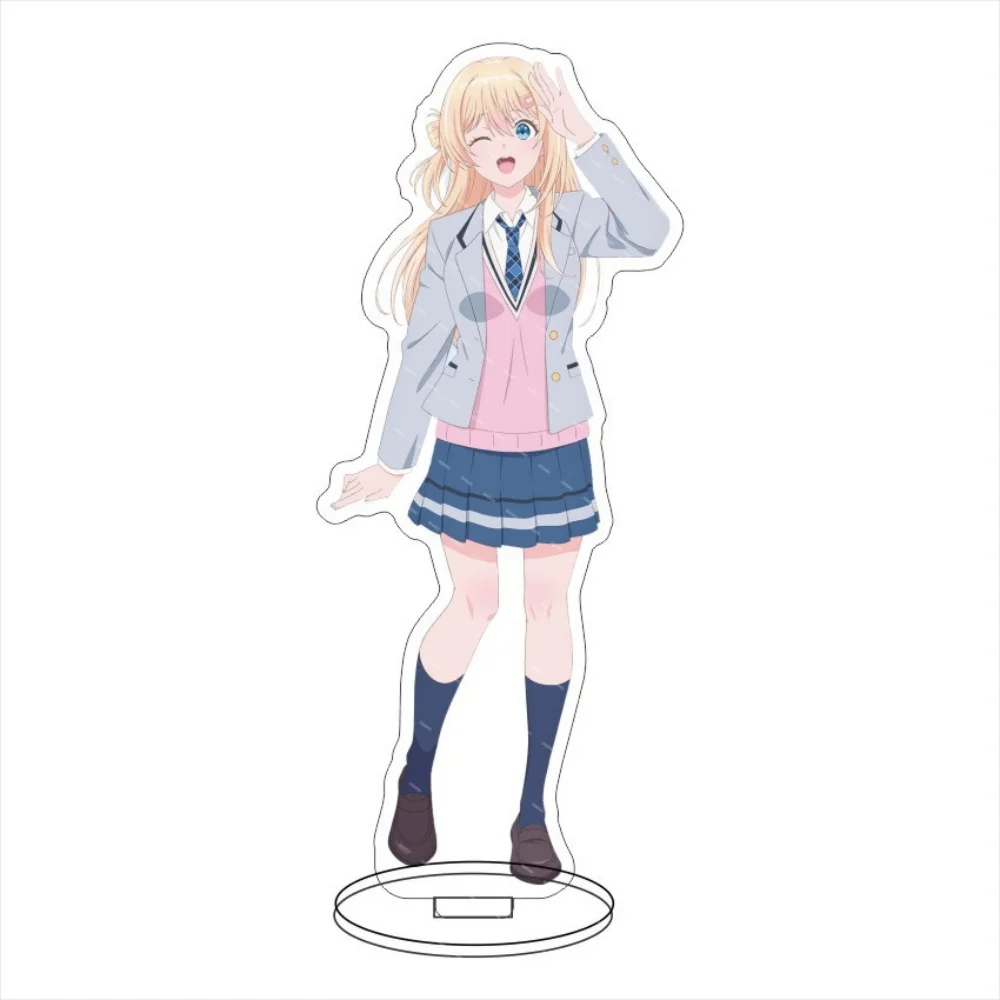 I Made Friends with the Second Prettiest Girl in My Class 15cm Acrylic Stand Keychain Umi Asanagi Desk Decor Birthday Gift