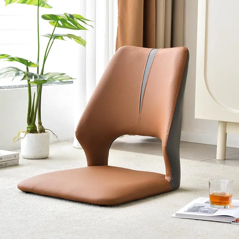 Japanese Floor Chair with Backrest Legless Tatami Seat for Bay Window Ergonomic Comfortable Sofa