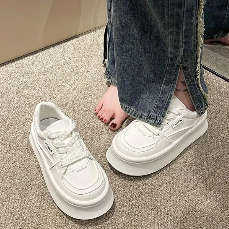 

Trending High Street Oversized Sneakers 2025 Spring Summer Thick Platform Low Top All Match Casual Athletic Footwear