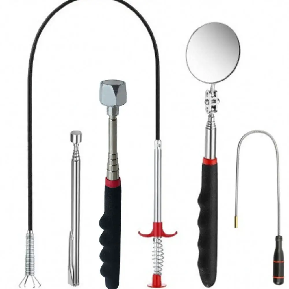 Flexible Extendable Magnetic Retrieval Stick LED Lighted Telescopic Grabber For Car Maintenance And Home Improvement