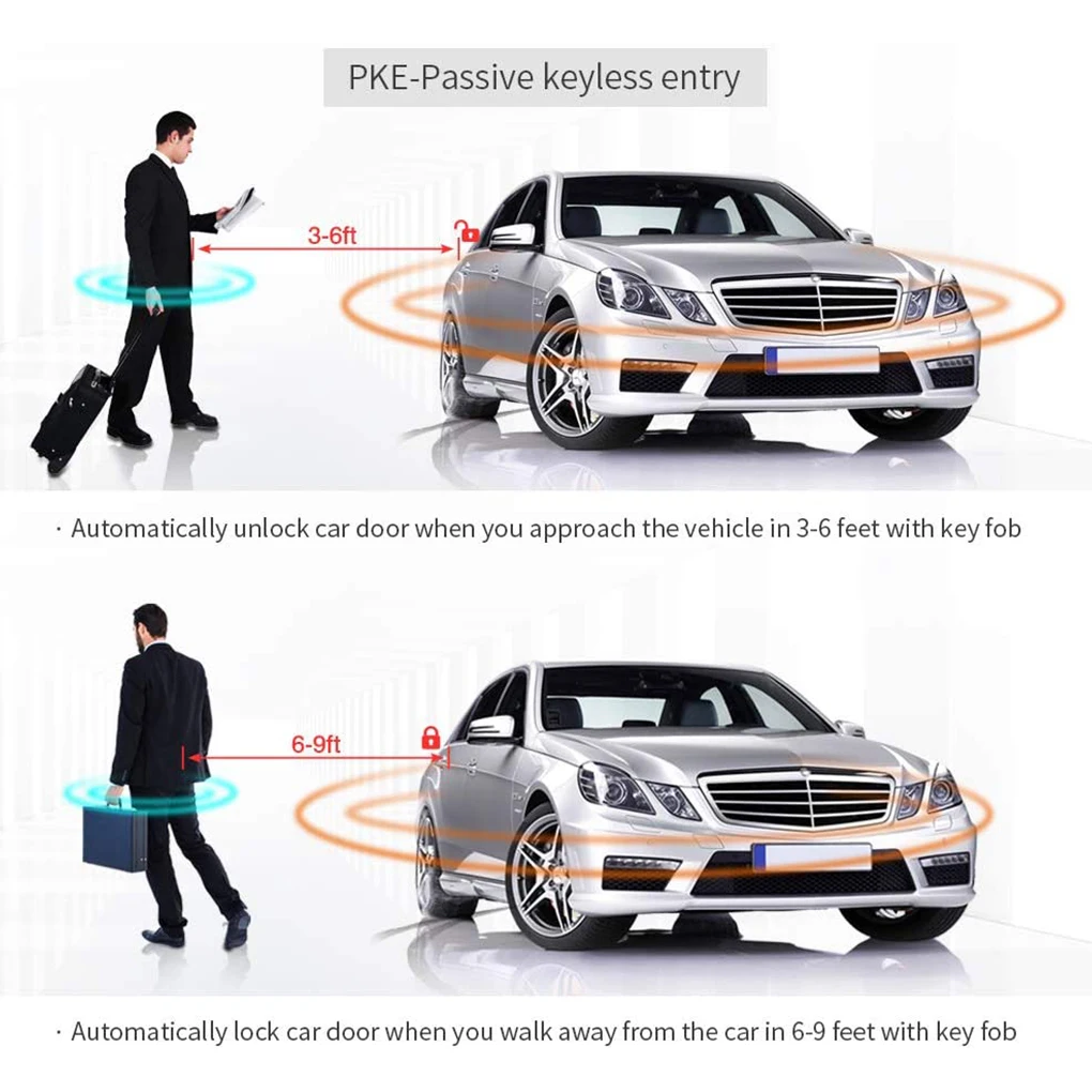 Car Remote Start Intelligent Ignition System One Button Keyless Entry Kit