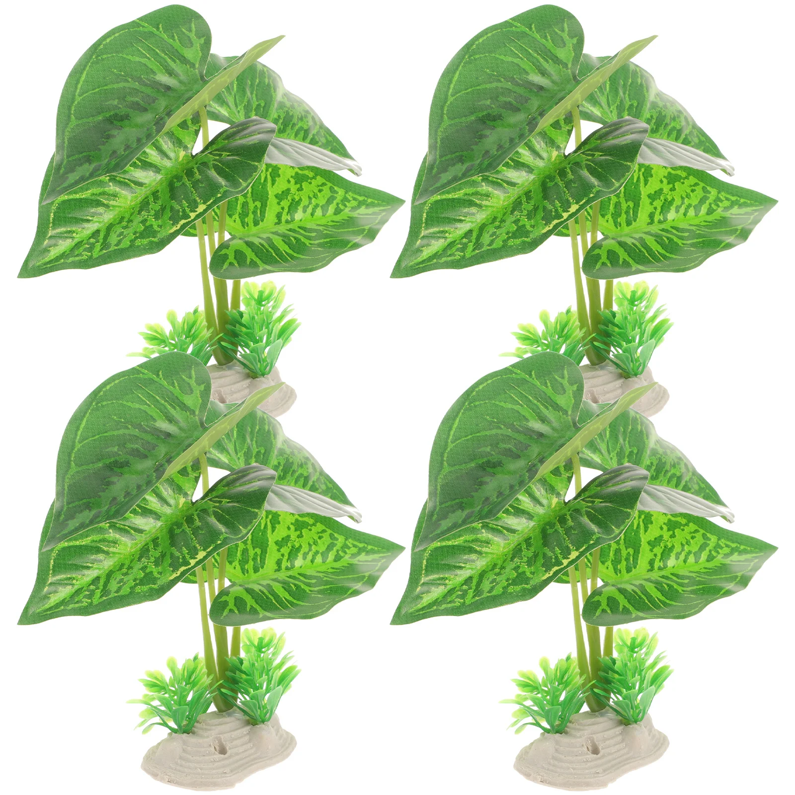 

4pcs Aquarium Decorations Small Fish Tank Decor Artificial Aquatic Plants For Fish Tank Underwater Plant Ornament Pets