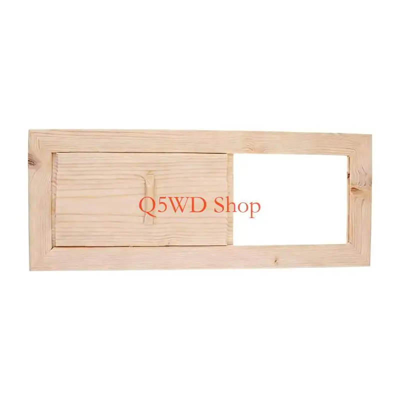 Q5WD Durability Wooden Blinds Air Outlet Shutter Window For Cedar Vent Grille Heating