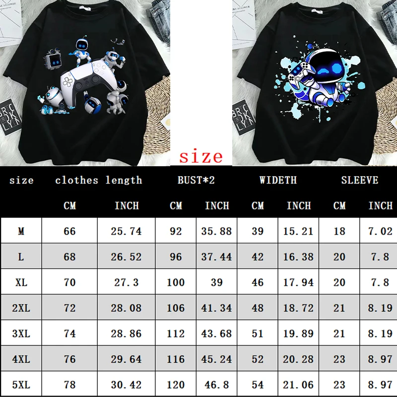 Astro Bot T-shirt for Men Anime Fashion Short Sleeved Shirt Boys Summer Travel Hip Hop T-shirts Adults Trend Cotton Top Clothes