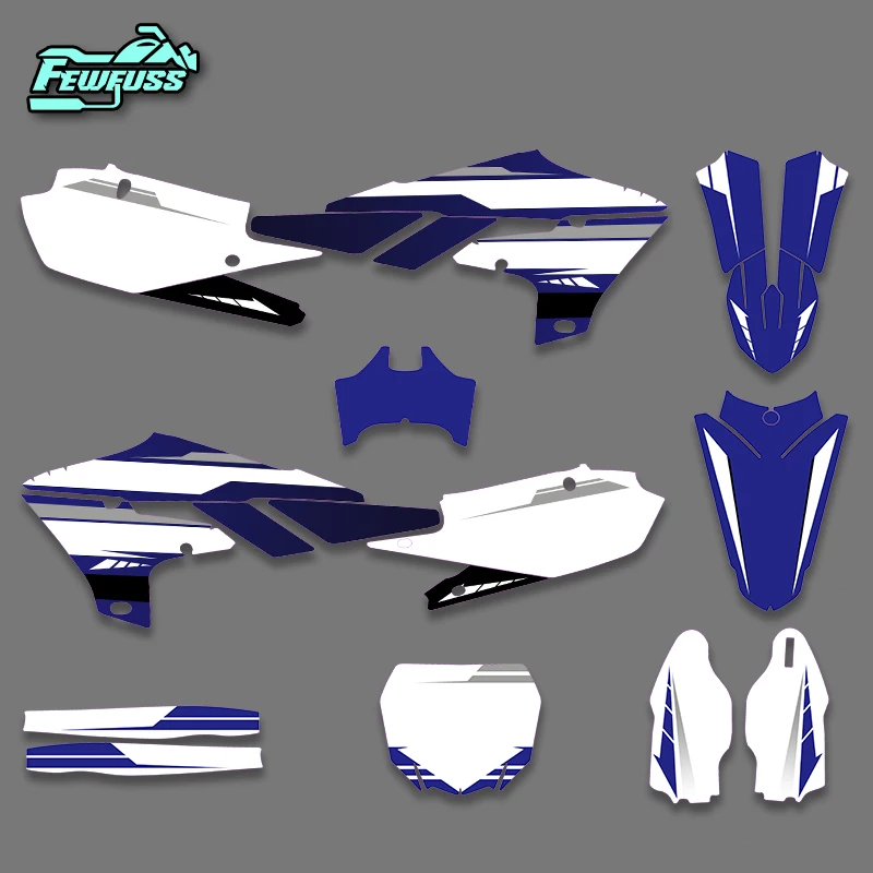 Fewfuss For Yamaha YZF250 19-23 YZF450 18-22 WRF450 19-22 WRF250 20-23 Motorcycle Custom Graphics Stickers Decals