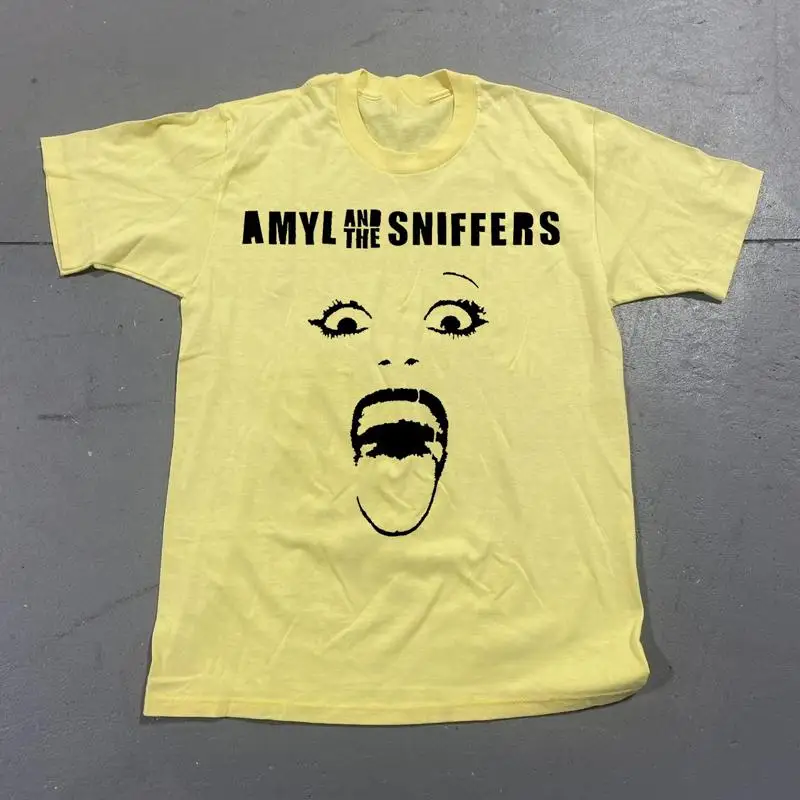 Amyl and The Sniffers Tour 2025 For Fans to 5XL Yellow  T shirt QA110