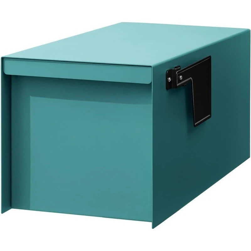

Post Mount Mailboxes, 9.5 x 9.5 x 19.5 (HxWxD) Large, Galvanized Steel Modern Mailbox, for Daily Letters, Magazines and P