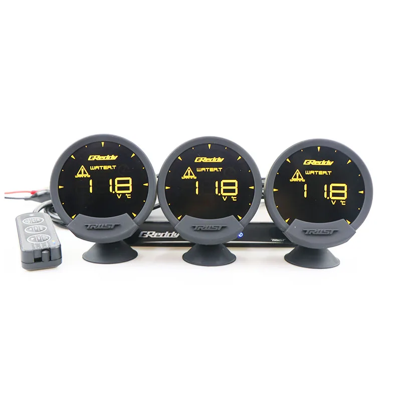 Greddi Sirius Meter  7 Colors 74mm OBD Car Gauge Boost Water Temp Oil Pressure RPM Air Fuel Ratio Fuel Press  EXT. Temp  Speed