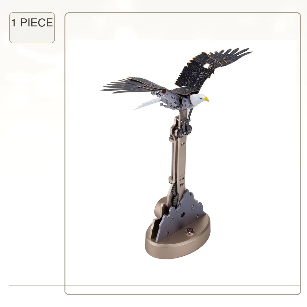 DIY Bionic Eagle Metal Assembly Assembly Kit 3D Engineering Assemble Transmission Stainless Steel Ornaments Toys for Adults