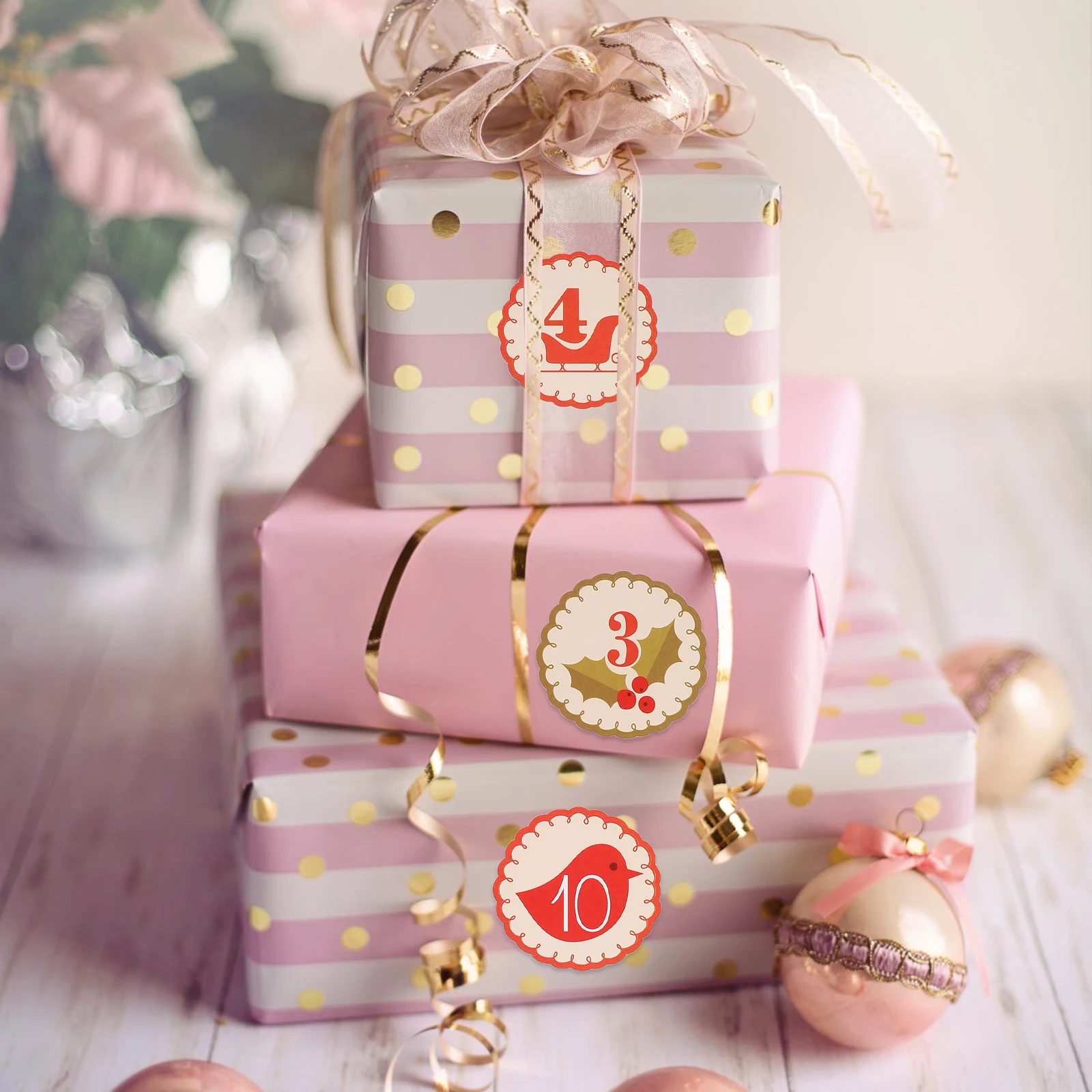 

Sealing Stickers Xmas Decorative 20 Sheets Christmas Candy Bag Gift Box Kids Holiday Stationery Accessories