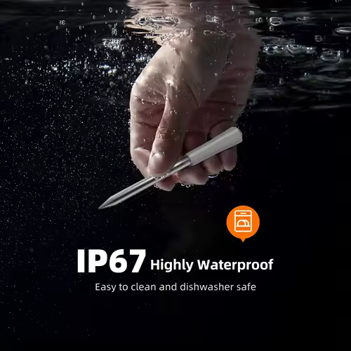 INKBIRD INT-11I-B Mini Wireless Meat Thermometer, Bluetooth 5.4 1000ft, 1s Response, IP67, 26 Presets, LED Display, for BBQ/Gril - Image 5