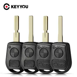 KEYYOU Uncut Blade Car Key Remote Key Case Shell For BMW E31 E32 E34 E36 E38 E39 E46 Z3