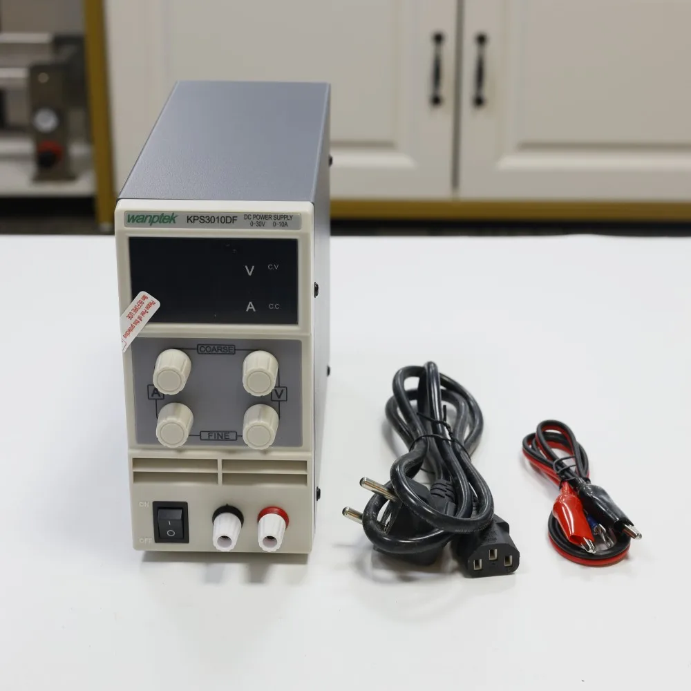 KPS3010DF 0-30 В/0-10 А 110 В-230 В 0,1 В/0,001 А ЕС светодиодный цифровой регулируемый переключатель источник питания постоянного тока мА дисплей переменный двойной светодиод