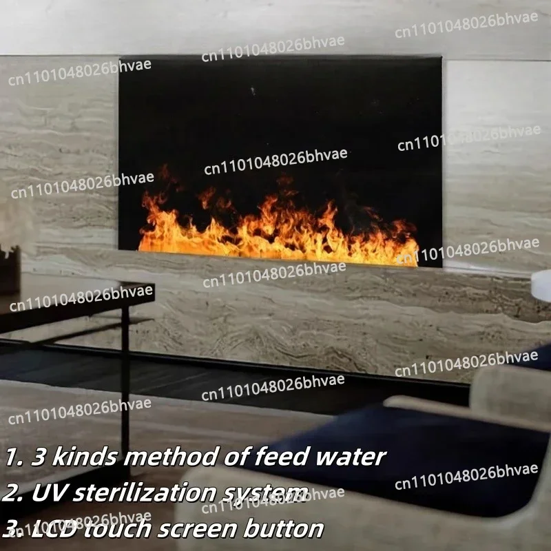Chimenea Eléctrica con Simulación de Vapor de Fuego 3D, 5 Años de Garantía, Fogao Lareira Ecologica, Tafelhaard