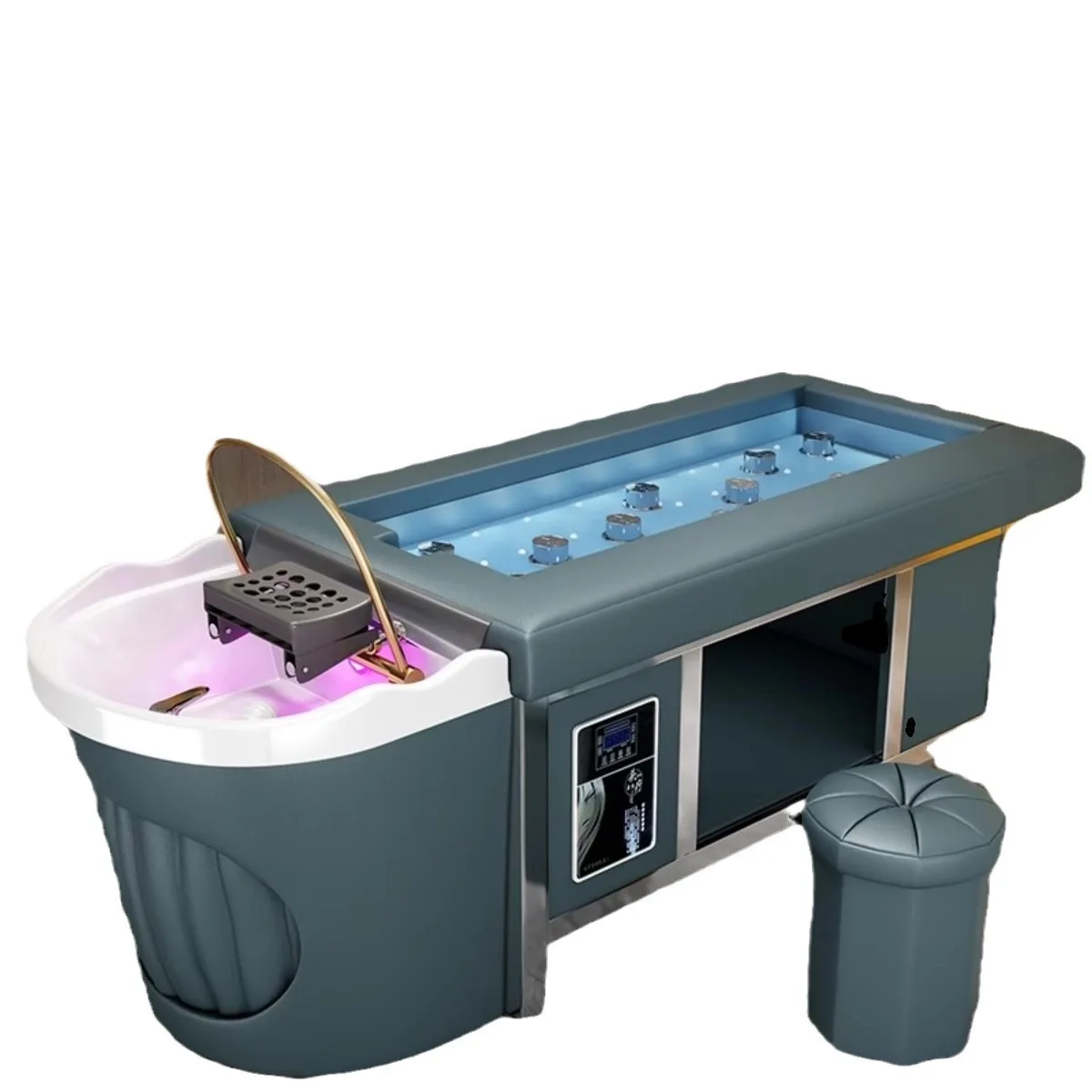 CX smokeless moxibustion water circulation fumigation shampoo bed whole body, physiotherapy and beauty salon special integration