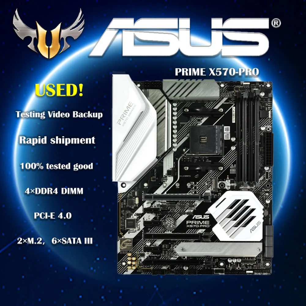 Scheda madre ASUS PRIME X570-PRO AM4 AMD X570 DDR4 128GB pci-e 4.0 HDMI SATA III USB3.2 ATX per CPU Ryzen 3 PRO 3200G 5600G