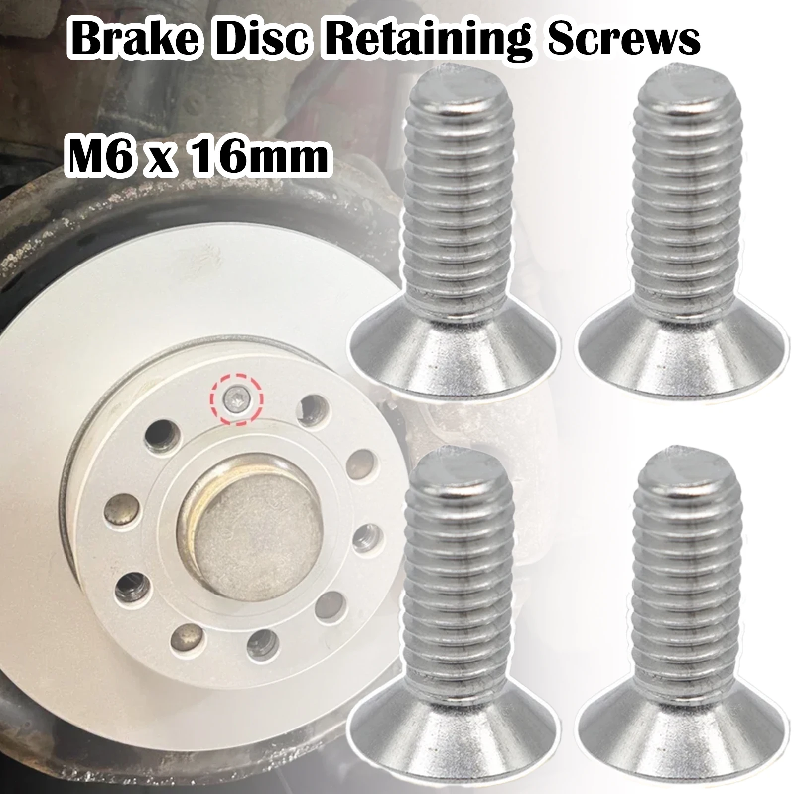 

M6 x 16mm Brake Rotor Disc Hex Socket Countersunk Bolt Screw For VW Golf MK3 4 5 6 7 1991 1992 1993 1994 1995 1996 1997 - 2020