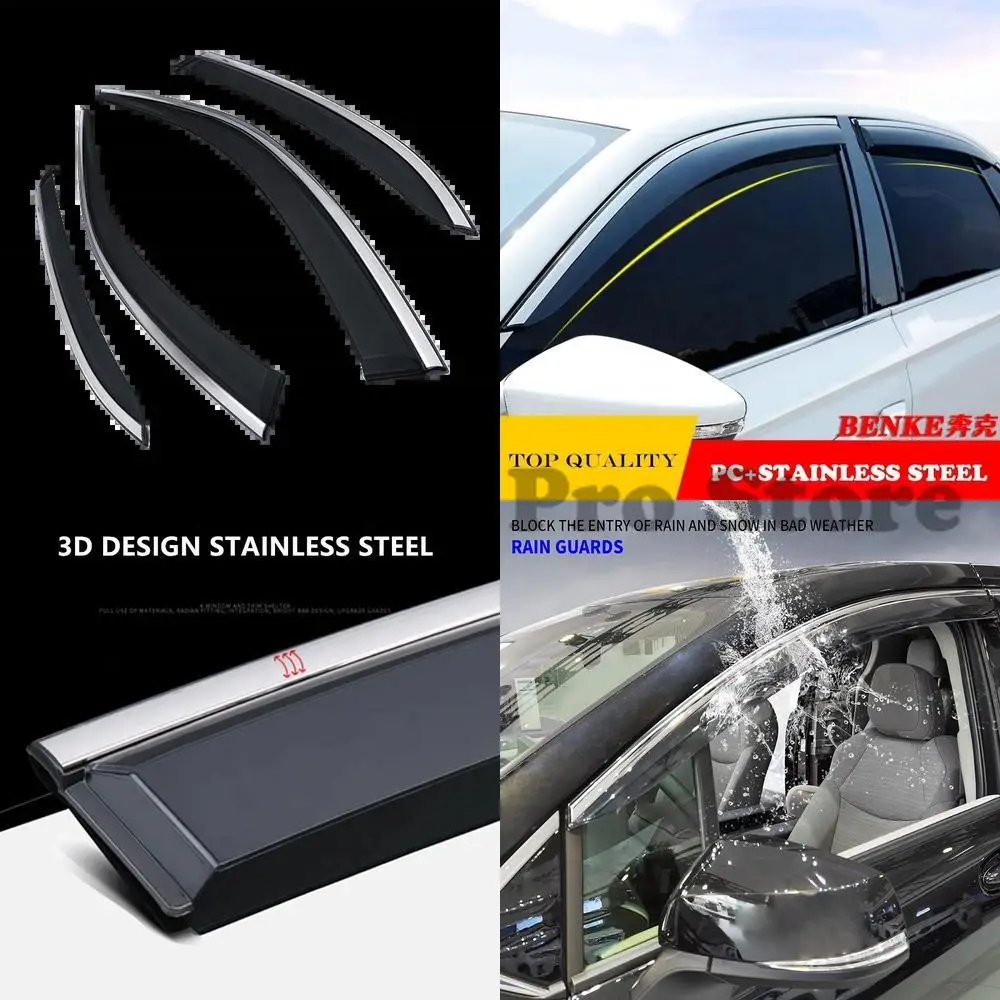 

1 set For Car Window Vent Visor Wind Deflector for KIA CEED 2018 Weather Rain Guards Auto Accessories