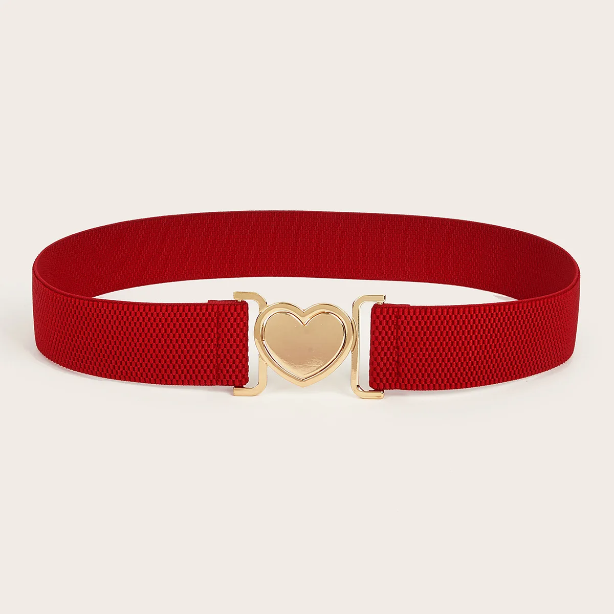 

Love Buckle Thin Belt Women's Decorative Waist Seal with Skirt Elastic Elastic Narrow Belt Versatile Waist Black