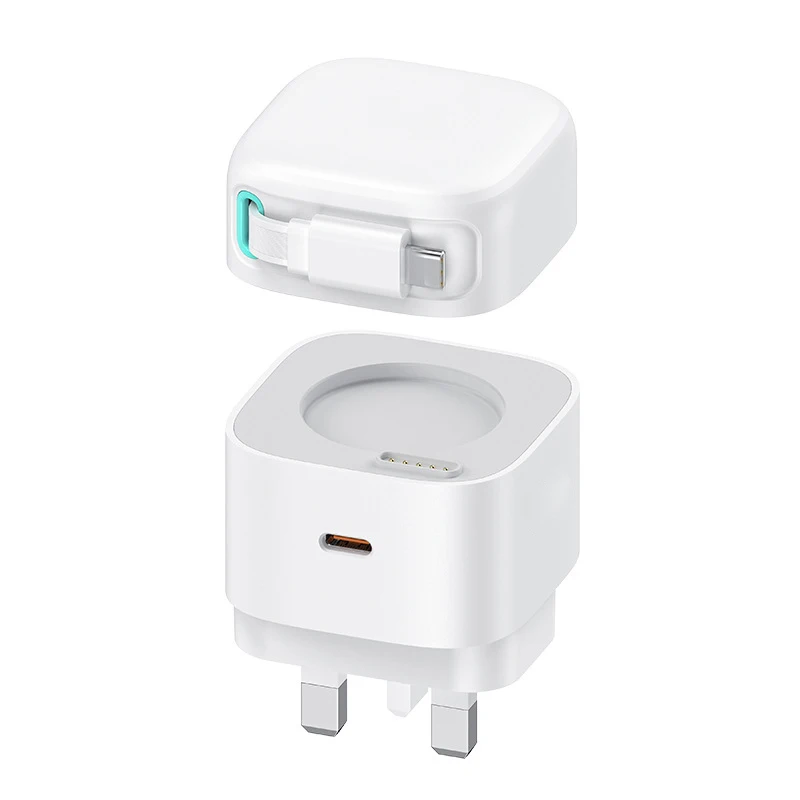 

35W Dual PD Charger Fast Charging With 31.5 Inch Retractable Cable Mobile Phone Adapter Type C Charger For I-Phone S-amsung
