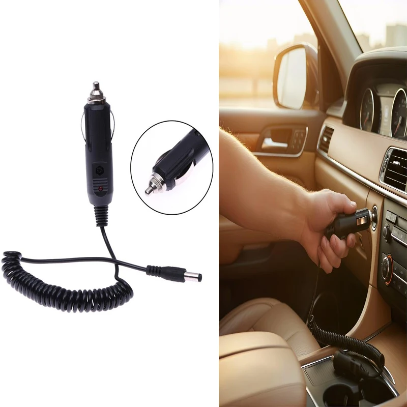 

1set DC 5.5*2.1mm Male To Car Charger Female Adapter Cable-12/24V Full Copper High Power Cigarette Lighter Wire Spring Connector