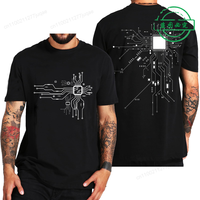 CPU Heart Men T Shirt Summer Fashion Tops Women Tshirts O-neck Short-Sleeve Clothing Top Electrical Engineer Geek Tees Tops