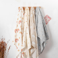 Kangobaby #My Soft Life# All Season Muslin Cotton Swaddle Blanket Newborn Bath Towel Baby Wrap Infant Quilt Size 120x110cm