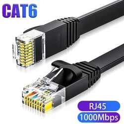 Ethernet Cable Cat6 Gigabit High Speed 1000Mbps Internet Cable RJ45 Shielded Network LAN Cord for PC PS5 PS4 PS3 Xbox 0.5M 1M 2M