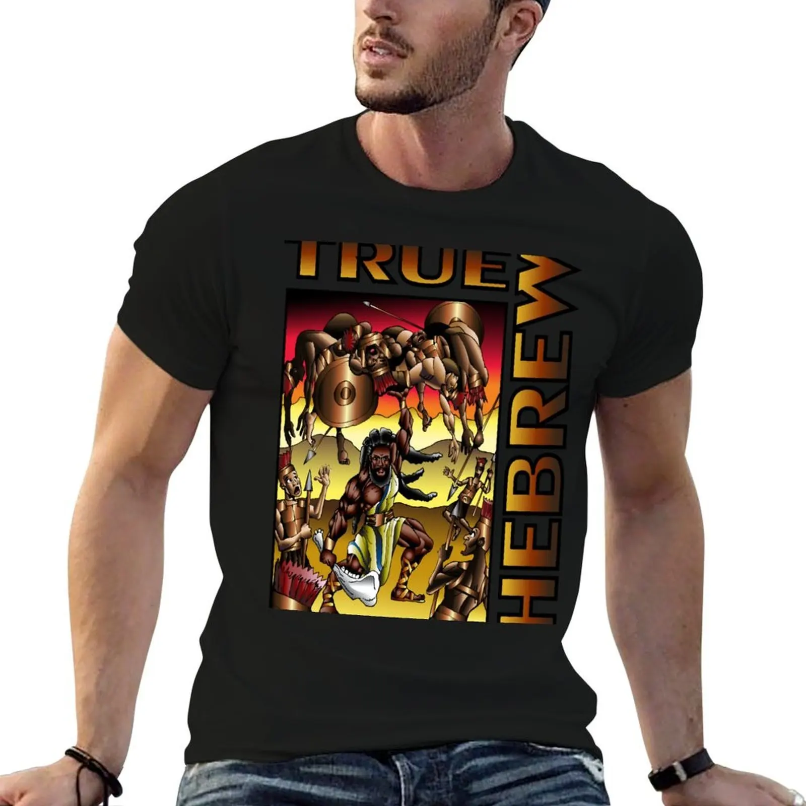 

Samson: True Hebrew T-Shirt man t shirt cotton high quality t shirt personalised man t shirts high quality luxury brand T-Shirt
