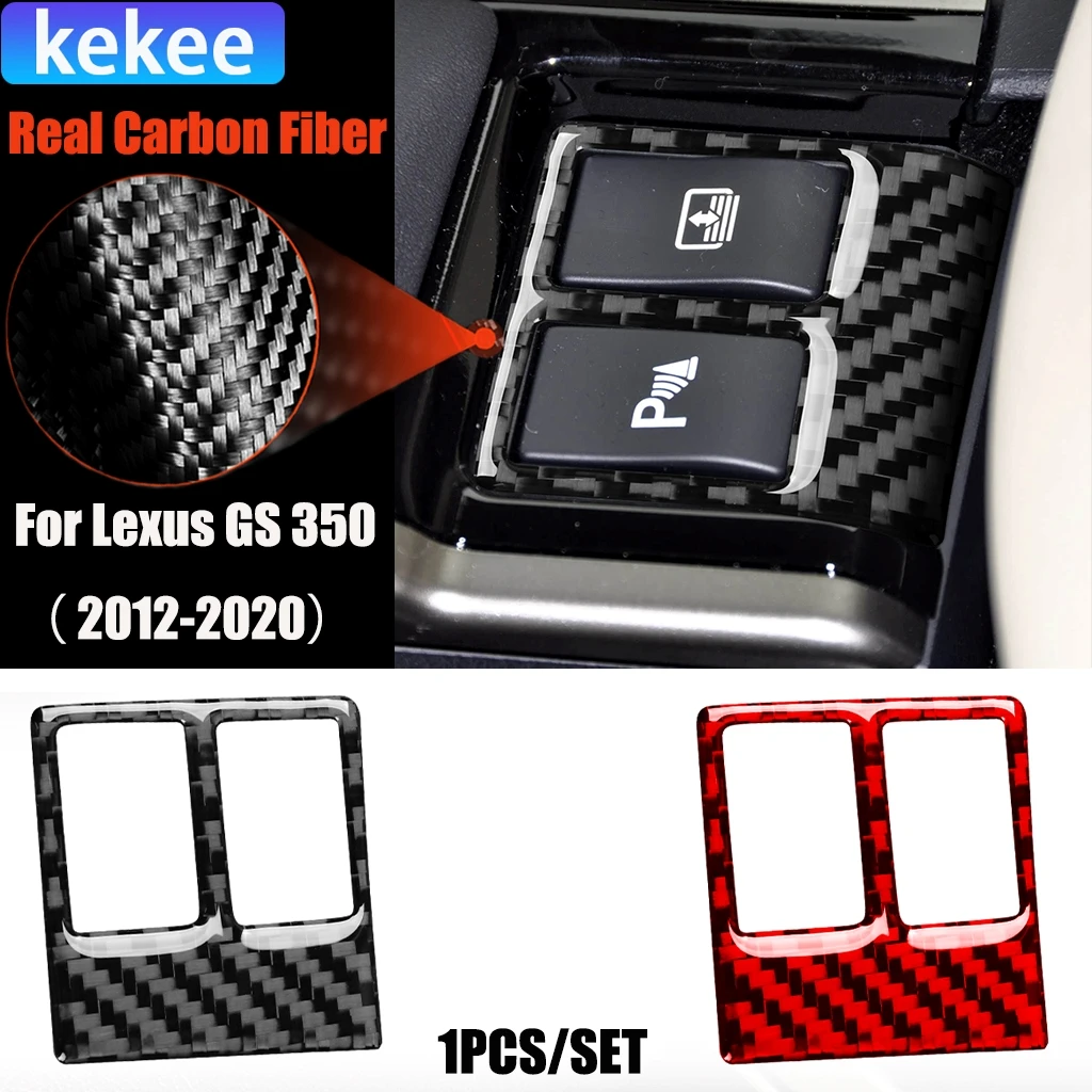 

Carbon Fiber Car Accessories Center Parking Radar Panel Modified Interior Trim Cover Soft Sticker For Lexus GS 350 2012-2020