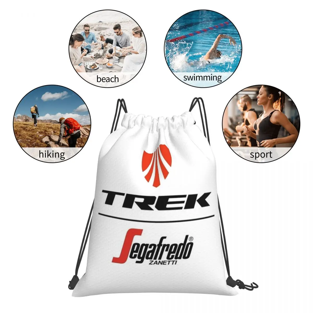 Trek-Segafredo integratori borsa con coulisse zaino borsa a rete borsa per bambini zaino